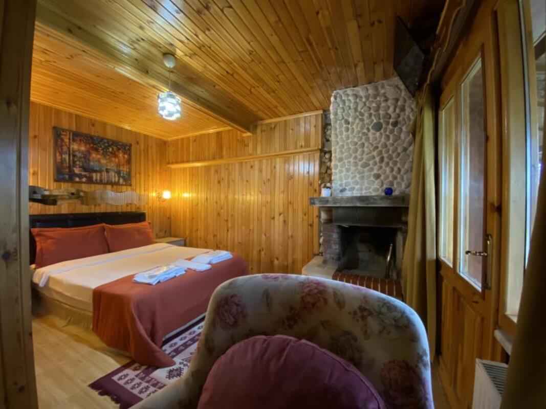 Şömineli Bungalov Oda